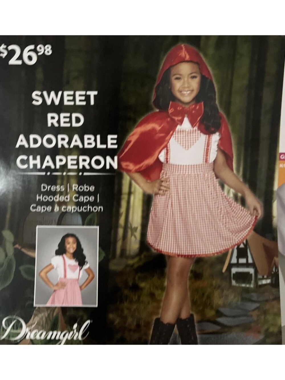 Dreamgirl Girl's Sweet Red Halloween Costume Medium (8-10)
